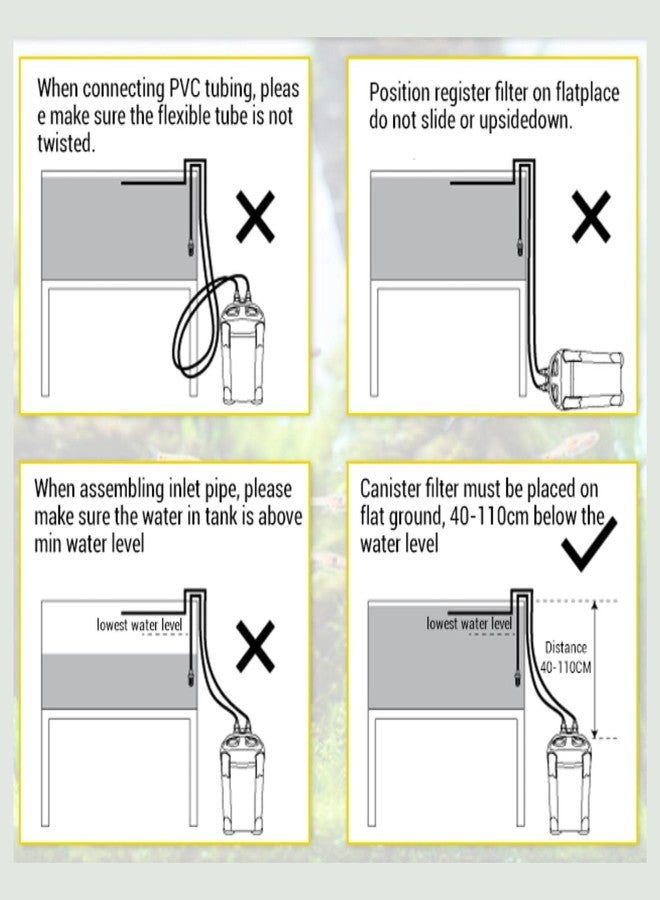 فلتر خارجي فاخر لحوض السمك من سلسلة XWA الجديدة من VAYINATO Sun-Sun Xiaoli (XWA-600-3 مراحل | 10 واط | 500 لتر/ساعة) - Image 4